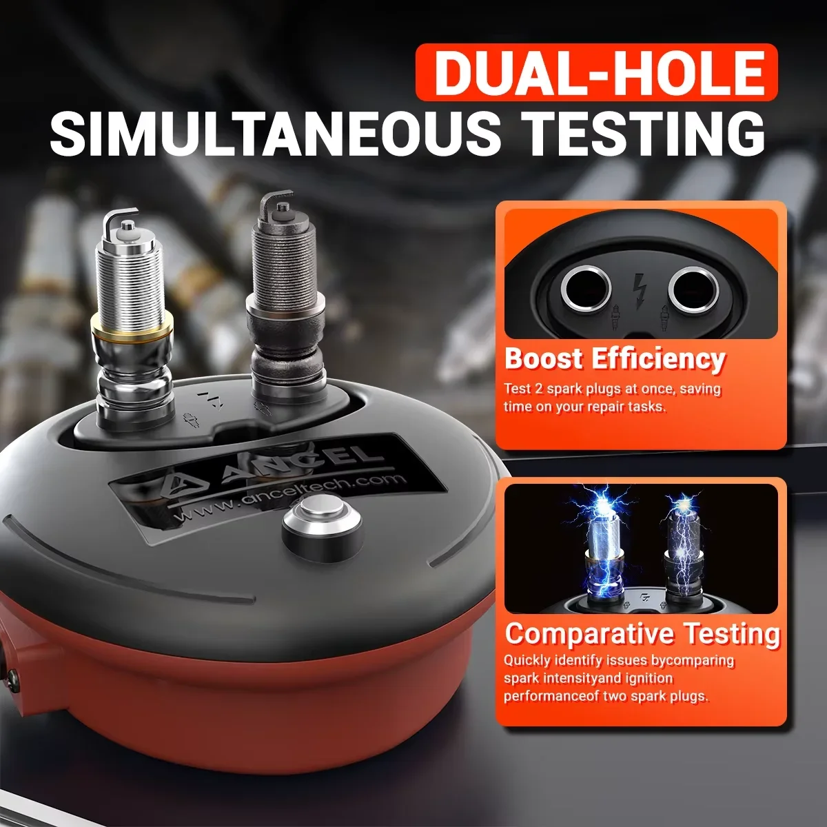 ANCEL SP20 12V Zündkerzentester Kerzentester Automotive Spark Performance Zündstärkeanalysator für Auto