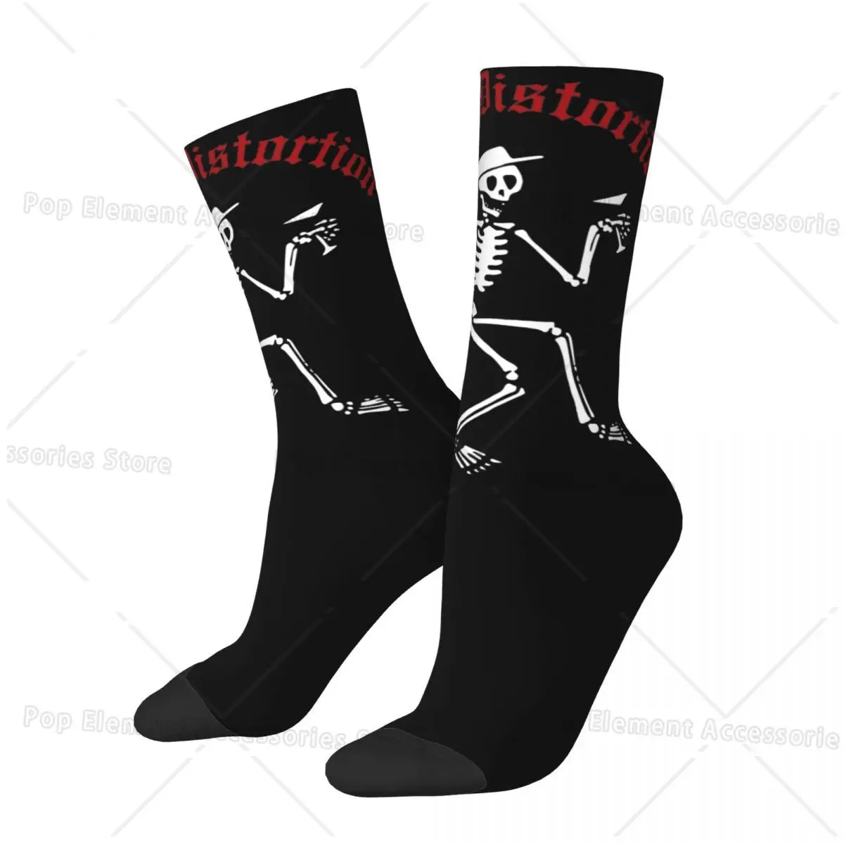 Social Distortion Music Band Accessories Socks Cozy Punk Rock Skateboard Long Stockings Super Soft for Womens Wonderful Gifts