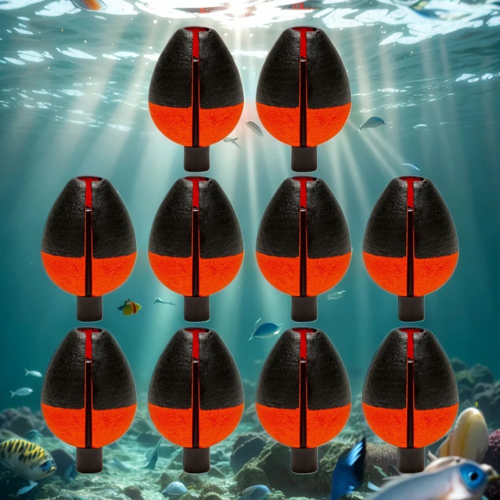 10Pcs High Buoyancy Fishing Floats Compact Fishing Bobbers Adjustable Fishing Buoy Fishing Floats Bobbers Fishing Accessories