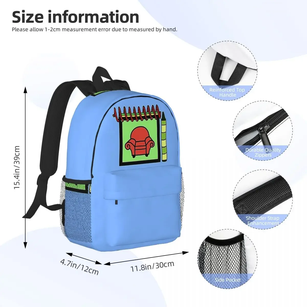 Handy Dandy Notebook Backpacks Teenager Bookbag Cartoon Children School Bags Laptop Rucksack Shoulder Bag Large Capacity