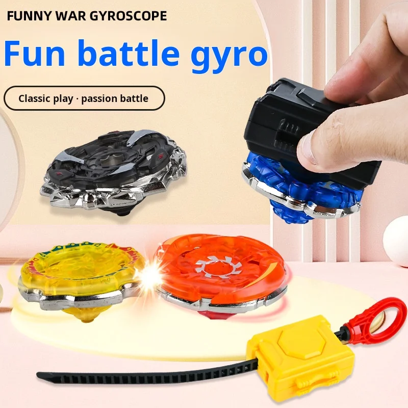 A Mounted Gyro Super War Flying Tuo Versus Gyro Clockwork Launch Gyro Toy Boy Competitive Game Toy