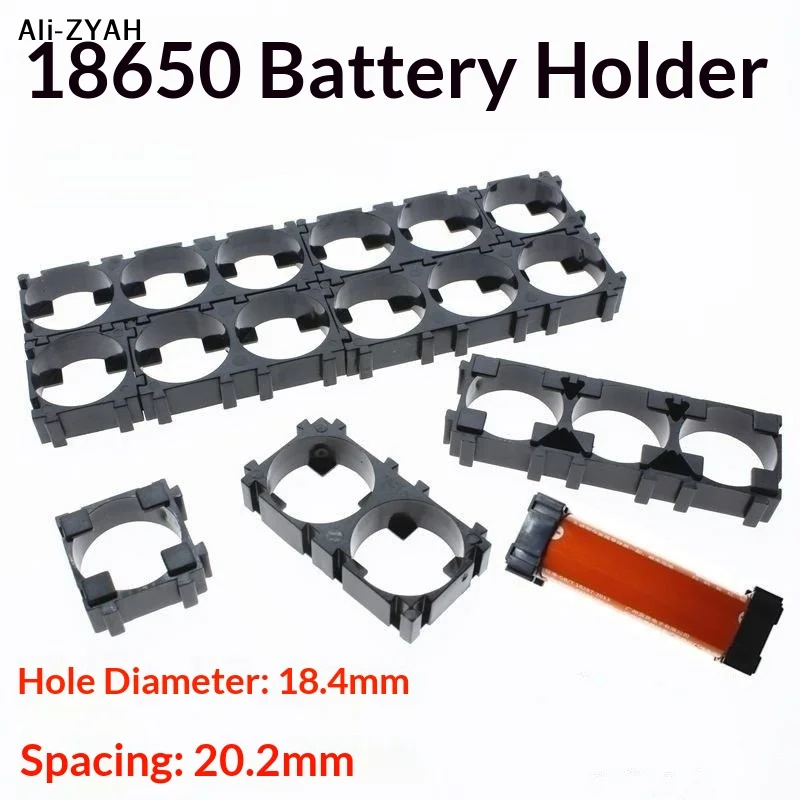 100/300Pcs Plastic Battery Pack Bracket 18650 Lithium Battery Holder Cell Battery Stand Cell Spacer For DIY Fixed Batteries