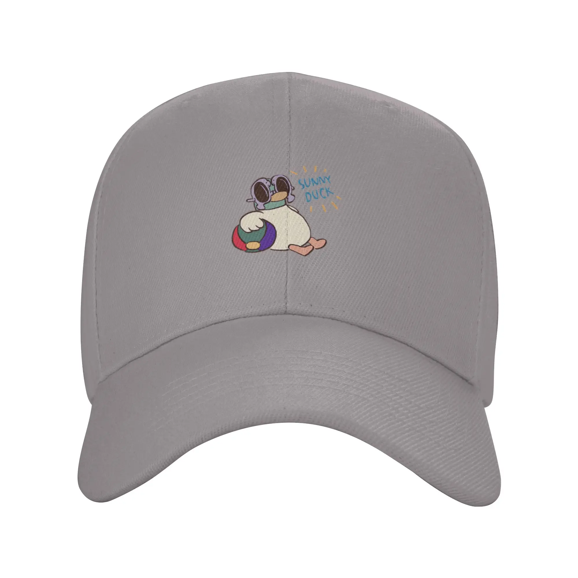 Cute Pet Girl Her Duck Little and Friend Cartoon Vintage Trendy Baseball Cap Morning Exercise Nylon Hip Hop Cap