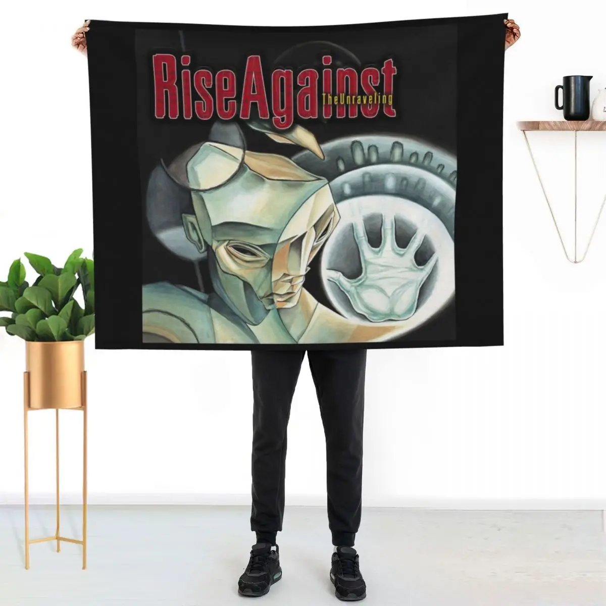 Rise Against the unraveling Throw Blanket Decoratives Summer Sleeping Bag For Baby Plush Winter beds Blankets