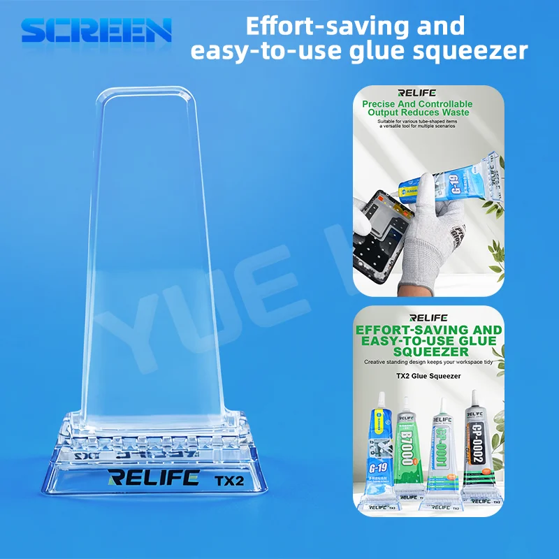 

Relife TX2 squeezer universal tool for mobile phone frame repair tools tubular glue Adhesive phone repaire