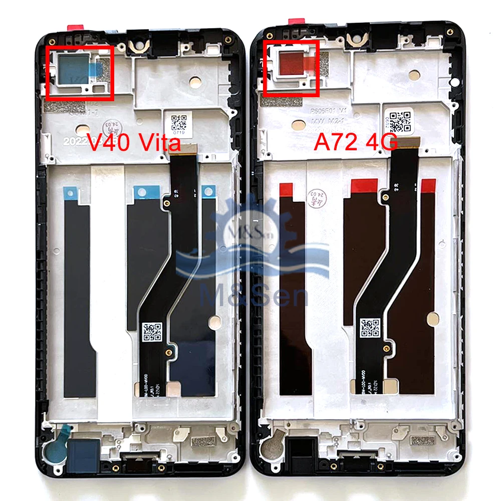 Original For ZTE Blade A72 4G /a72s A7050 LCD V40 Vita LCD 8045 Screen Display Frame Touch Panel For ZTE Blade V40 SMART A7040