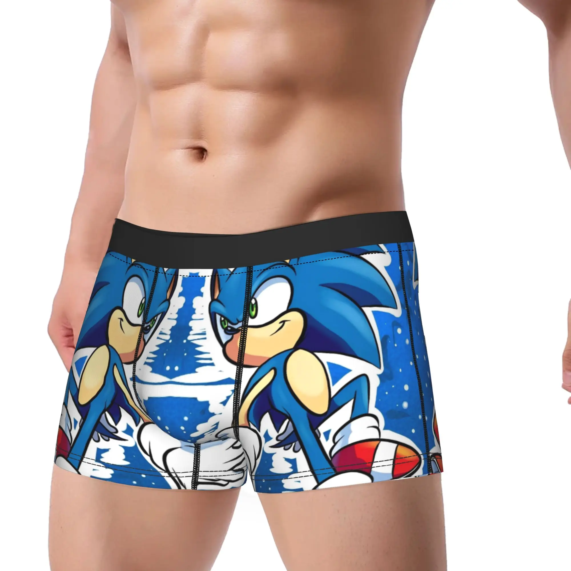

Мужские трусы-боксеры, шорты, теневой ежик, мягкое нижнее белье в стиле аниме, мужские трусы с юмором M-XXL