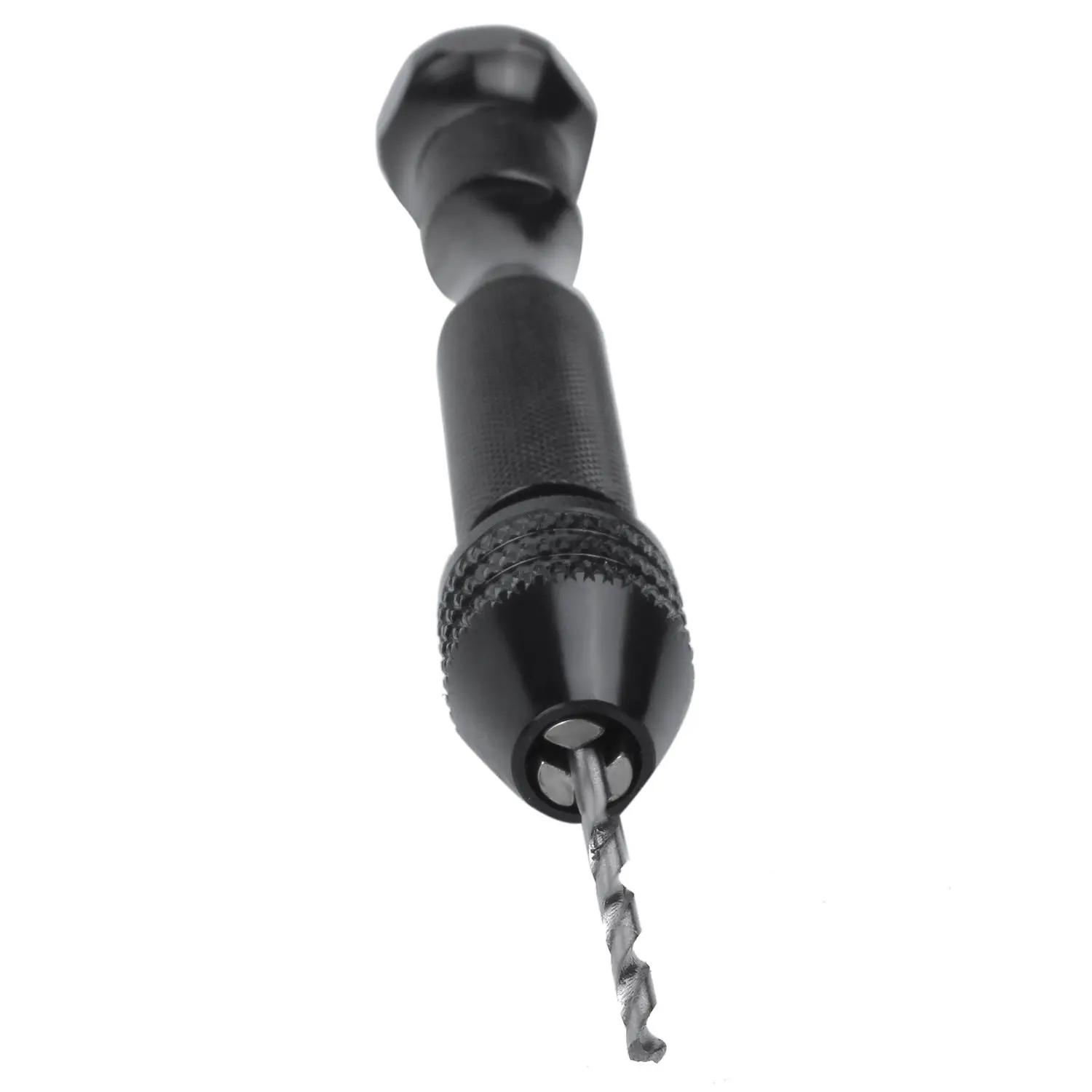 Set di punte elicoidali a mano, morsa a perno di precisione fai-da-te modello Mini trapano a spirale manuale con punte Micro-trapano da 25 pezzi da 0.3mm a 3.0mm (nero)