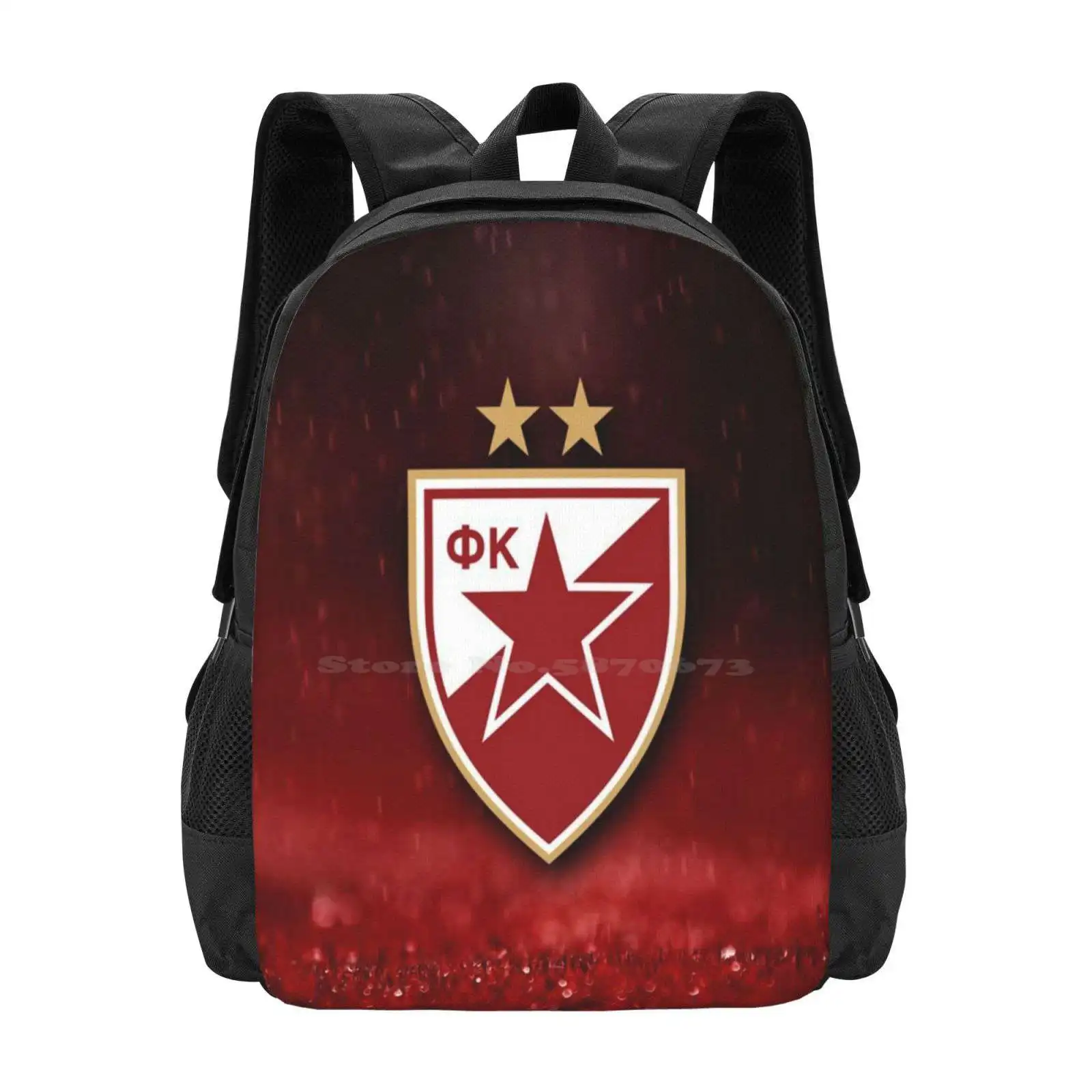 Crvena Zvezda Beograd Backpack For Student School Laptop Travel Bag Crvena Zvezda Beograd Srbija Delije Sever Cz Beograd Red