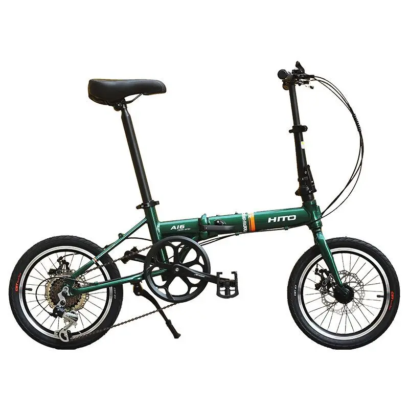 

16-дюймовый складной велосипед из алюминиевого сплава, сверхлегкий и портативный велосипед с регулируемой скоростью для мужчин и женщин, упражнения для йоги для взрослых