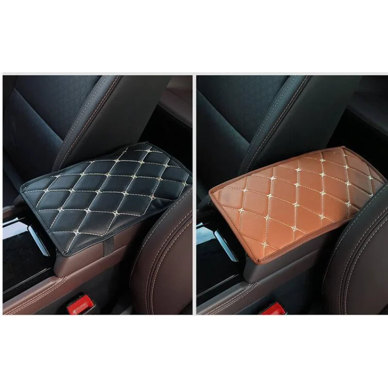 

맥세이프Car Leather Armrest Mat Auto Armrests Storage Box Mat Dust-proof Cushion Soft Fiber Leather Auto Decoration Styling Arm Rest