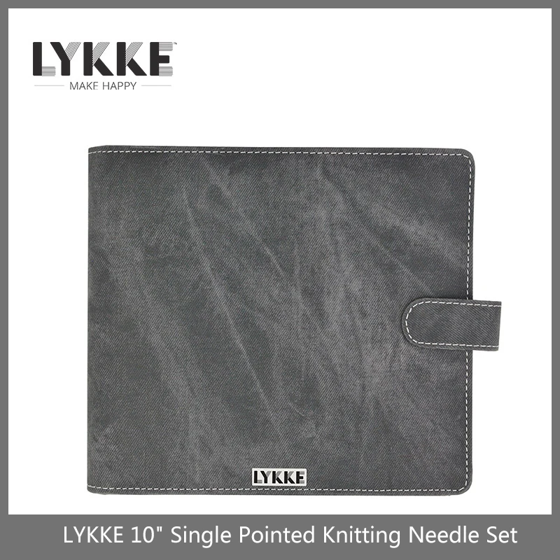 LYKKE – ensemble d'aiguilles à tricoter, pointues et droites, de 25cm (taille 3.5mm -12.0mm), 10 pouces