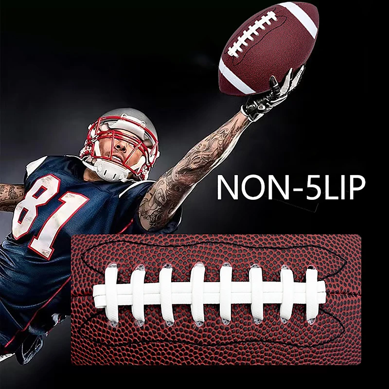 8.5 Inch PVC Rugby Ball Adult Youth Children's Training Game Ball Non-Slip Texture American Football Soccer Group Athletics