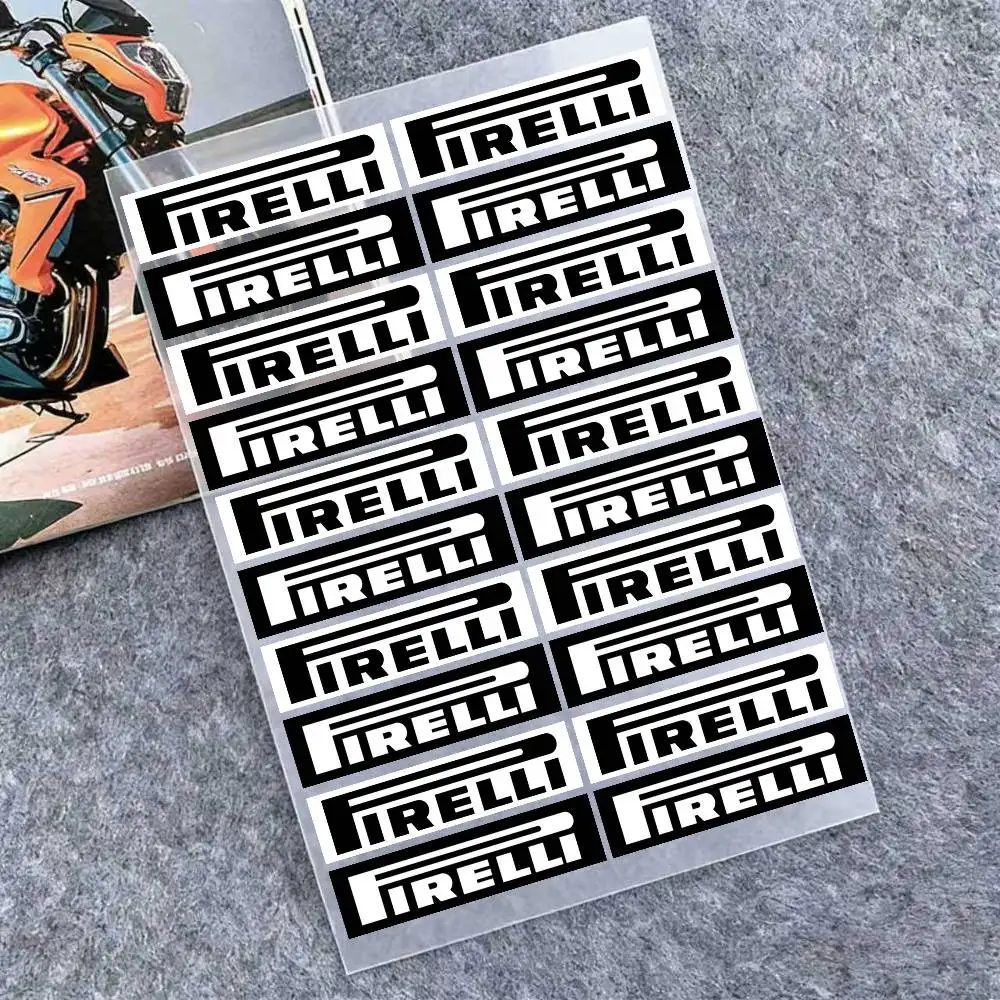 

For PIRELLI Reflective Motorcycle Stickers, 3M Safety Warning At Night In The Dark Scooter Helmets