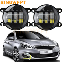 LED Fog Light Assembly For Peugeot 4007 GP_ 2007-13 For Peugeot 308 T9 2014 2015 Car Front Fog Lamp DRL H11 12V Fog Lights Lamps