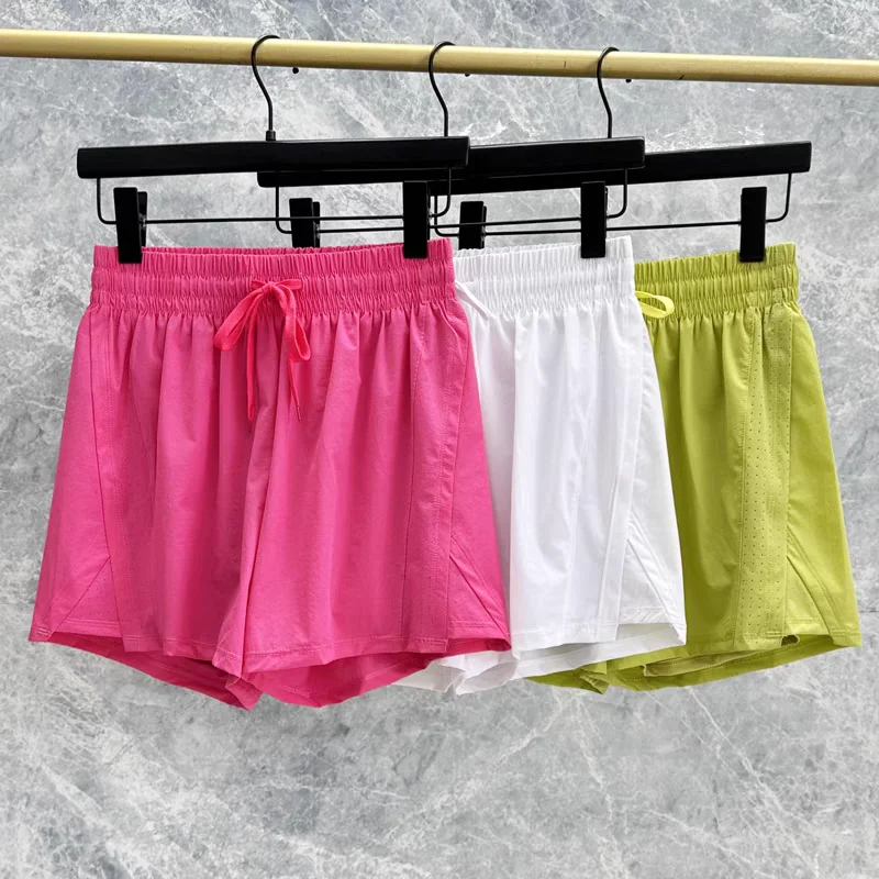 Summer Women's High Running Yoga Shorts Control Running Shorts  2 in 1 Leisure Short Pants Cycling Shorts Sports Shorts