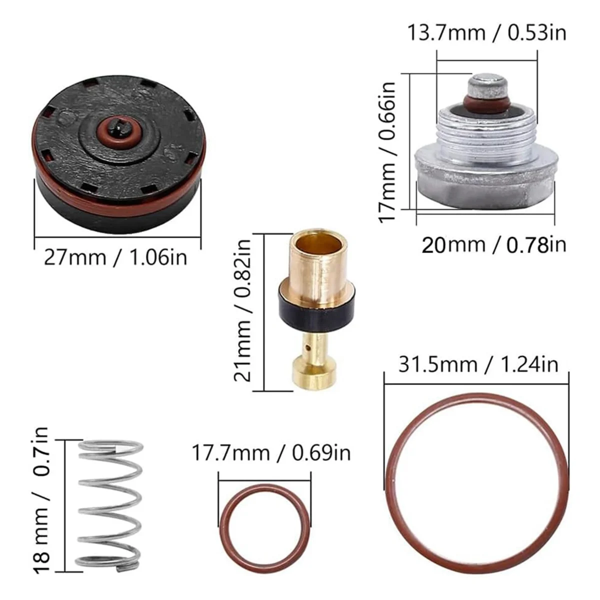 AAA87 N008792 Regulator Repair Kit for Air Compressor, Compatible with ///