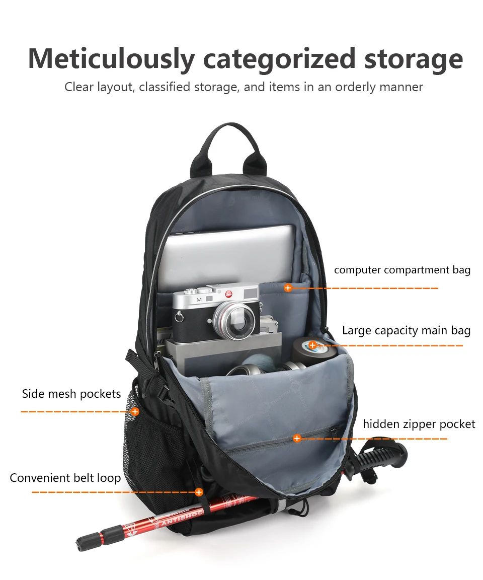 Tigernu Kletterrucksäcke für Herren, Outdoor-Tasche, wasserdichter Reiserucksack für Damen, leichter Sport-Rucksack für Herren, Wandertasche, Rucksack – Detail 8