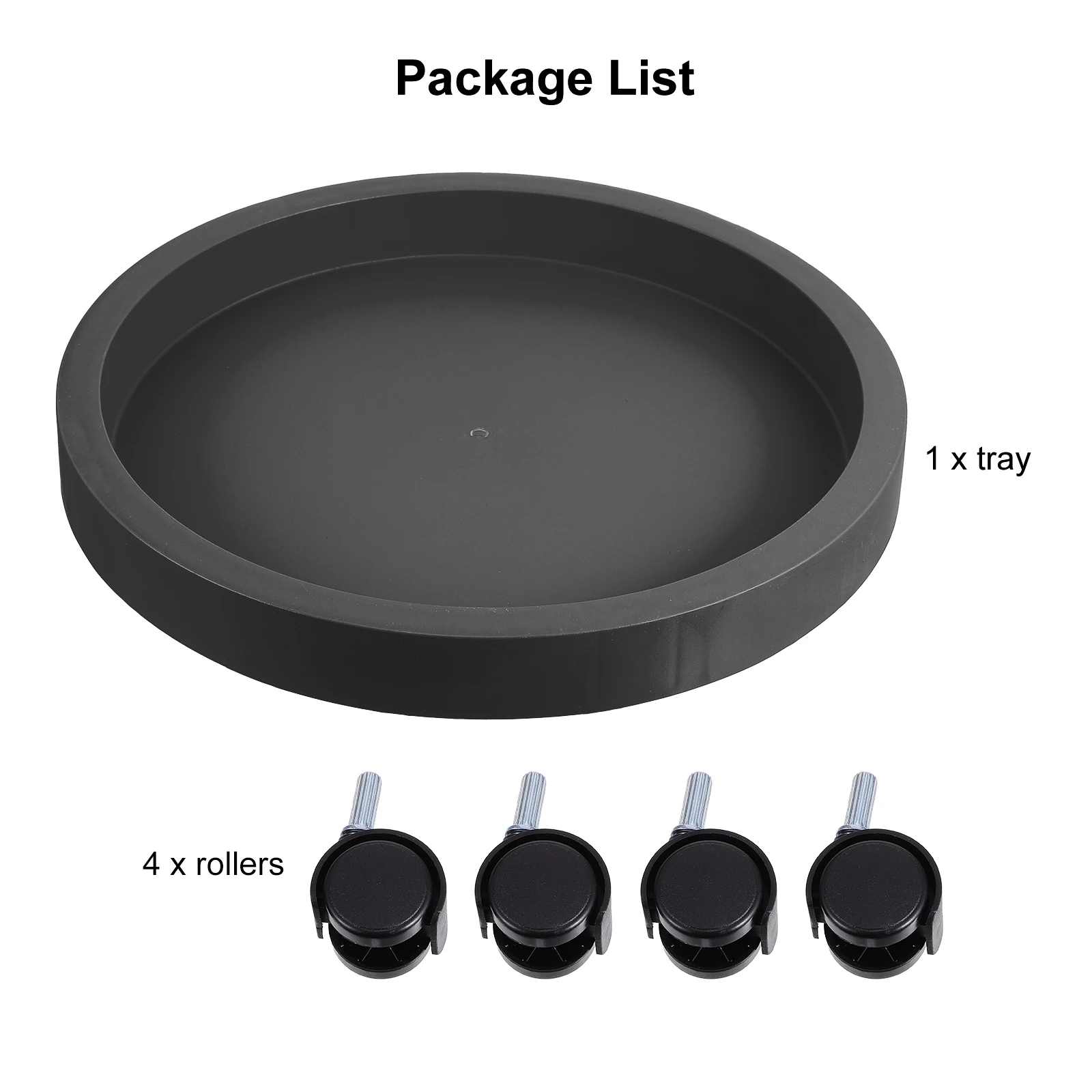 

Heavy Duty Flowerpot Base Tray Thickened Plastic Roller Tray Large Movable Flower Pot Stand for Indoor Outdoor Plants Flower Pot