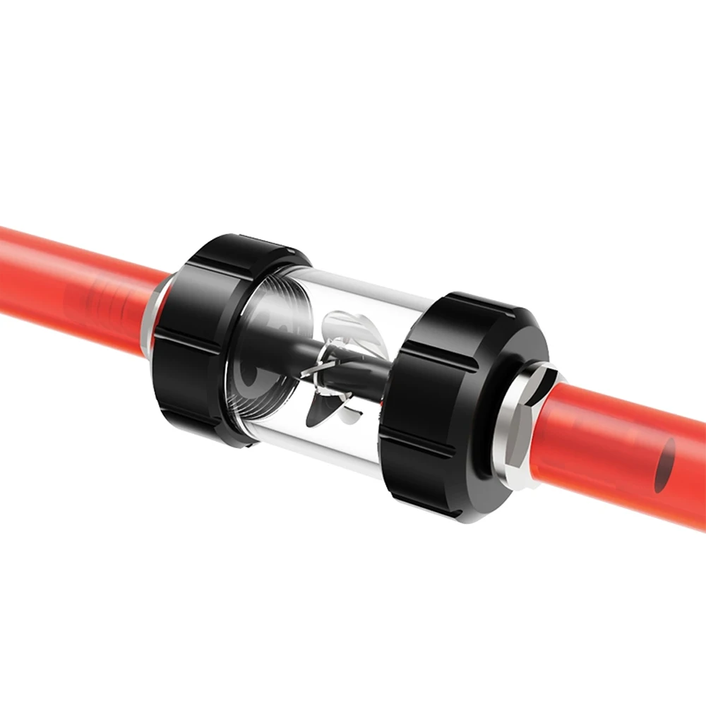FREEZEMOD Cylinder Water Flow Indicator Impeller IndustrialLiquid Flow Meter Observing Water Cooler for Flow SLJ-JX2