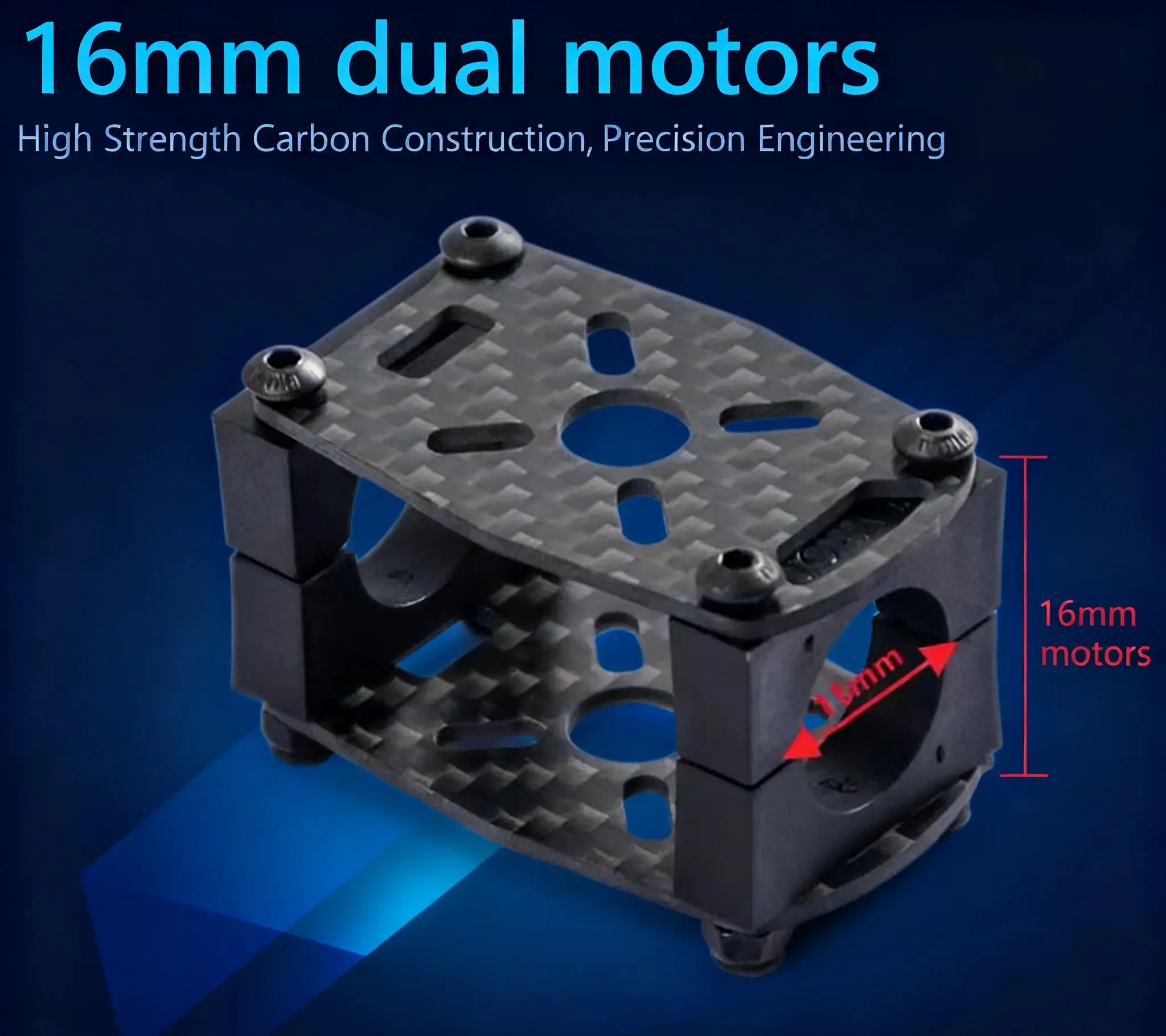 4PCS/Set 3K Carbon Fiber Tube Clamp Clips Motor Mount Plates for RC FPV Drone Frame 16/20/25mm Sizes Lightweight Aviation
