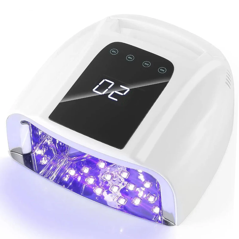 非充電式ネイルランプハンドル付きプロフェッショナルジェルポリッシュドライヤーマニキュアマシン LED ライト爪用 96 ワットネイル UV LED ランプ