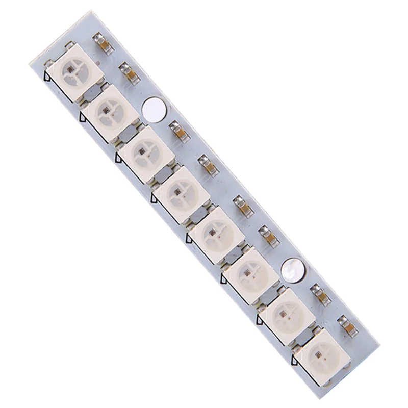

6Pcs 8 X WS2812B 5050 RGB Driving LED Lights Board Strip Built-In Full-Color For NAZE32 CC3D-Y18A