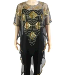 African women's dress African dress sequins high quality top fashion African women's dress A coat