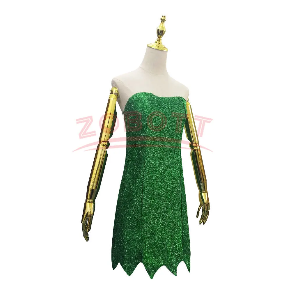 Disney Miss Tinker Bell Cosplay Costume Set Dress Suit Halloween Prop