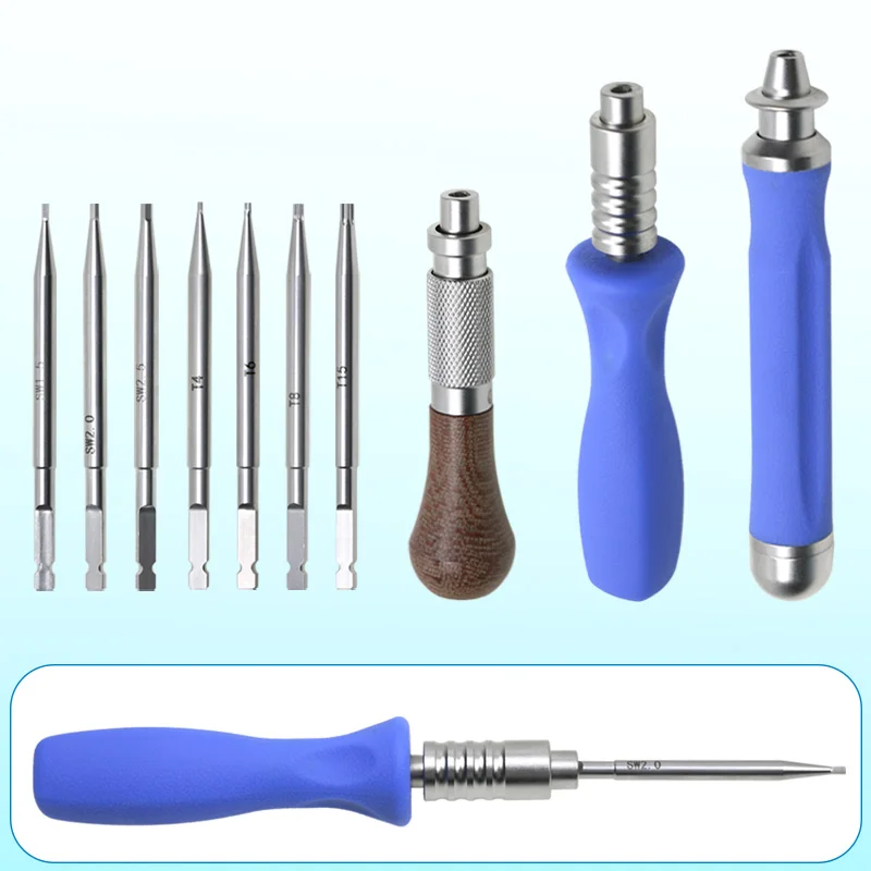 

Orthopedic SW1.5-SW2.5 T4-T15 Screw Extractor Drill Bit Quick Coupling Hadnle Orthopedic Surgical Instrument Pet 1pcs