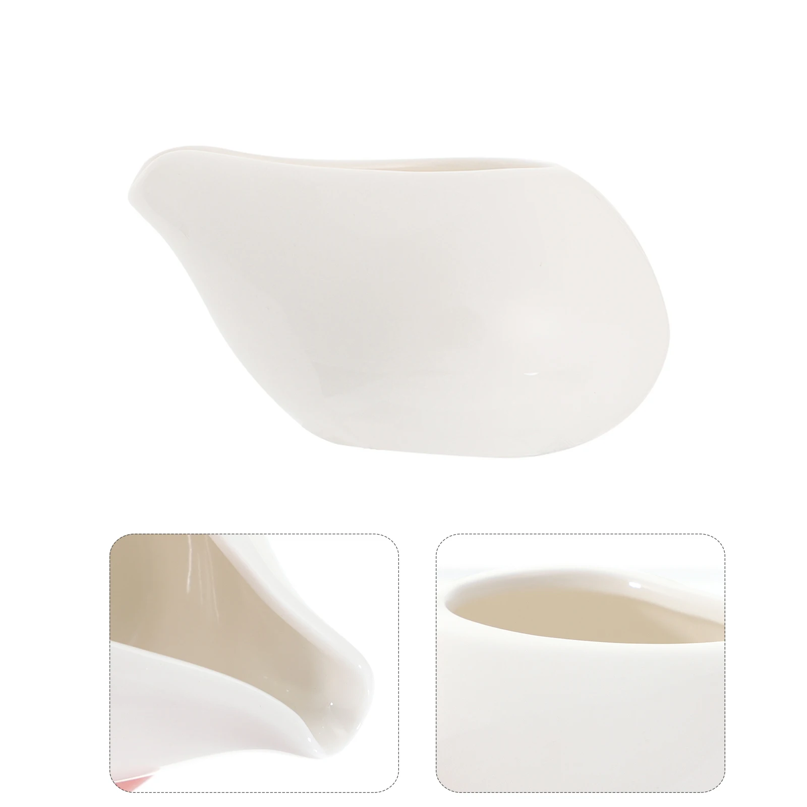 

1Pcs Sauce Boat Ceramic Serving Jug for Gravy Oil Vinegar Salt Jam Butter Chili Steak Condiment Bowl Kitchen Supplies Dessert