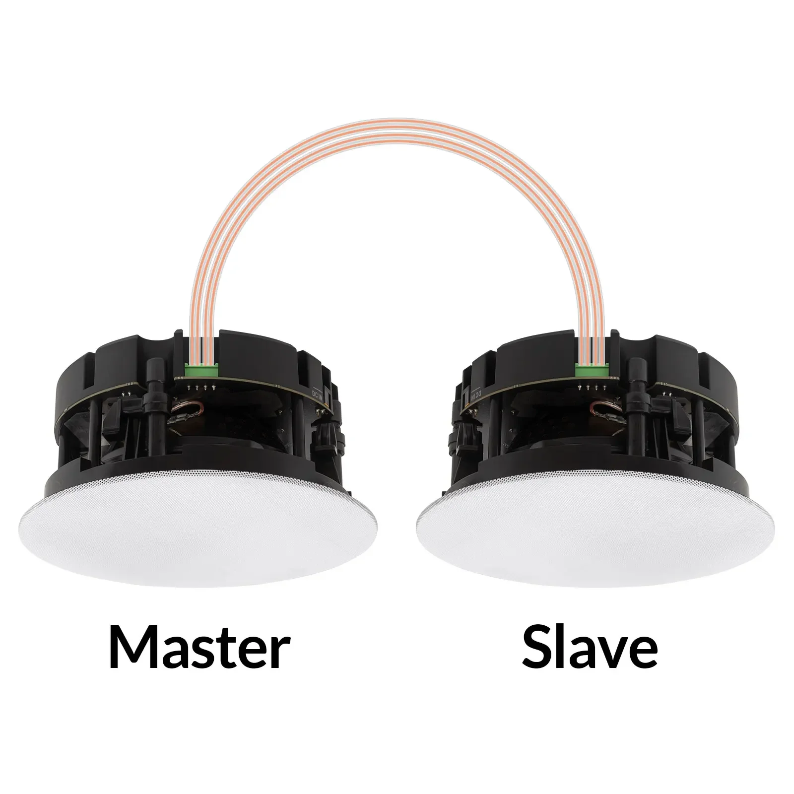 

WBC65 Stereo 6.5" Wireless Multiroom Ceiling Speaker 3.5mm AUX Input 24V Power Easy Installation Web & PC Control