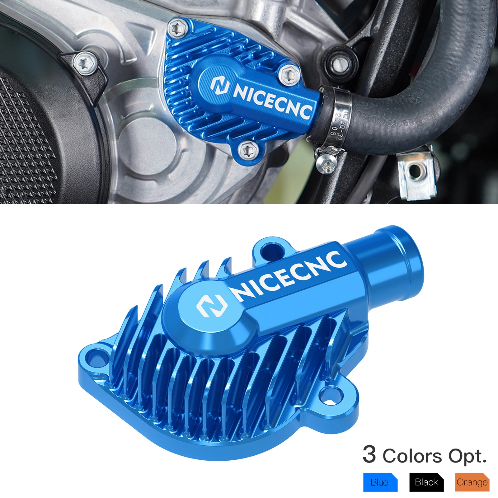 NICECNC ل Husqvarna 2024 2025 TE 300 TE 250 غطاء مضخة المياه الحرس TX300 TC 125 250 2023-2025 ل KTM EXC 300 ل GasGas EC300 #1