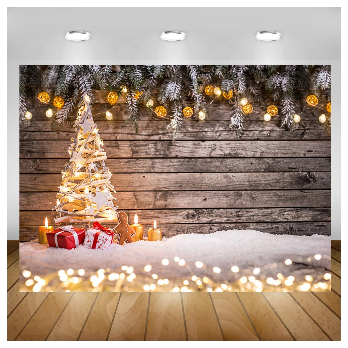 

SHUOZHIKE Christmas Party Decor Backdrop Baby Tree Photography Background Photocall Photographic Prop Photo Studio SDJ-02