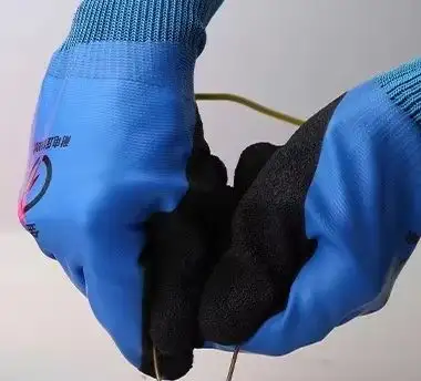 Withstanding Voltage 1000V High Elasticity Glove Safety Protective Blue Electrician Insulating Gloves