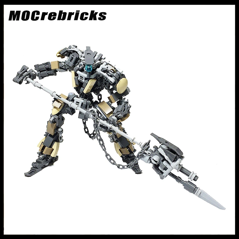 

Mecha Building Block MK-8 Long Gun Robot Building Blocks Set High-Tech Machine Bricks Model Educational Toys For Children Gifts