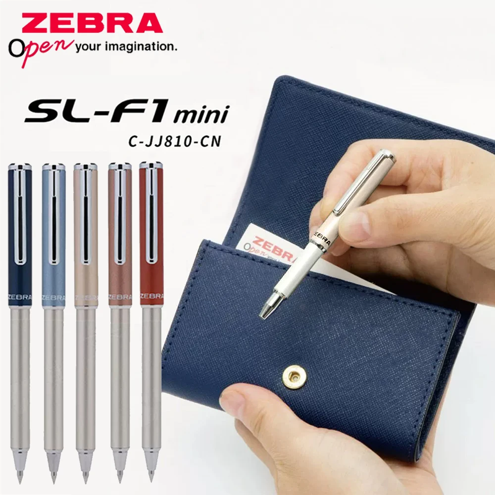 

Japan ZEBRA gel Pen Mini Metal Telescopic Rod 0.5mm Convertible Core Gift Box Card Bag Wallet Storage Black Pen Stationery