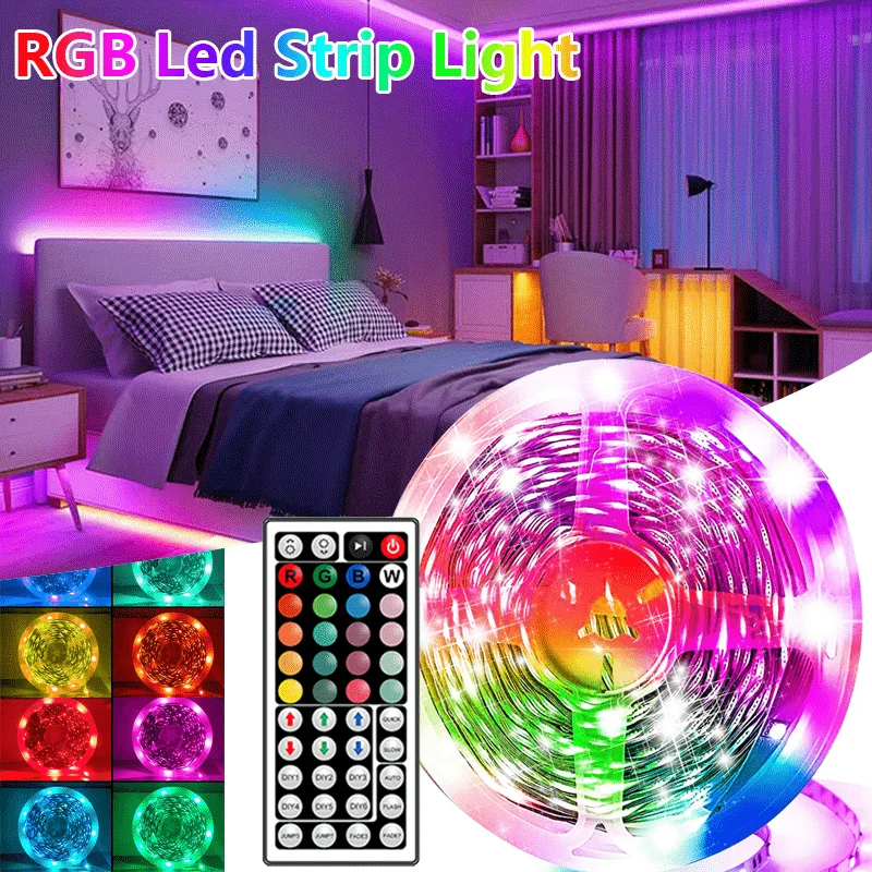 LED Lights with Remote Control,Vibrant Color, Suitable for TV Backlighting, Vanity Tables, Cabinets, Halloween, Christmas