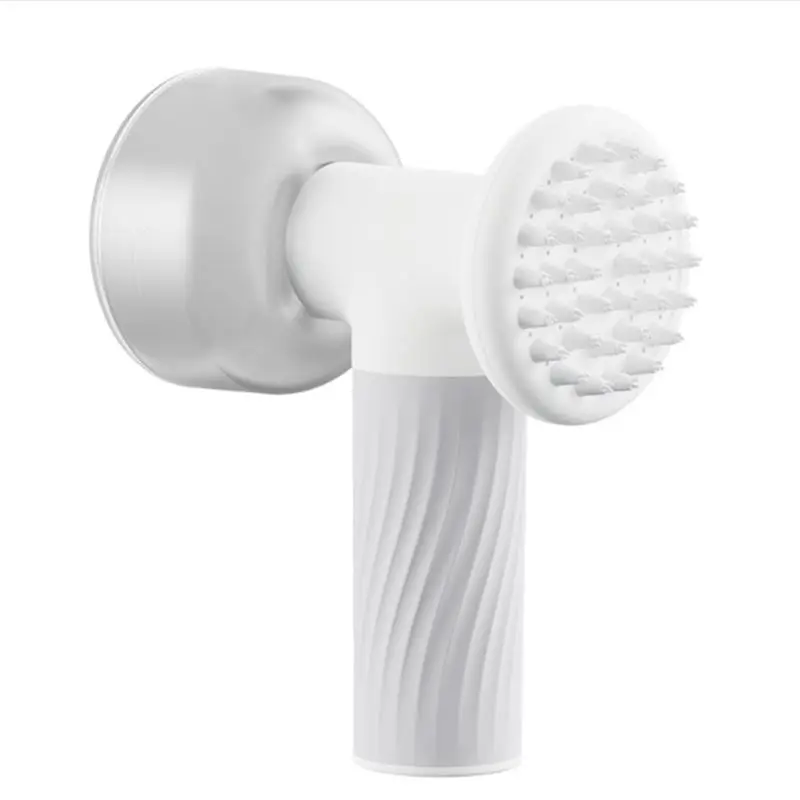 

ABVT-Automatic Foam Soap Dispenser Dog Brush, 2-In-1 Pet Bubble Bath Brush,One-Touch Bubble Dog Bath Brush Scrubber