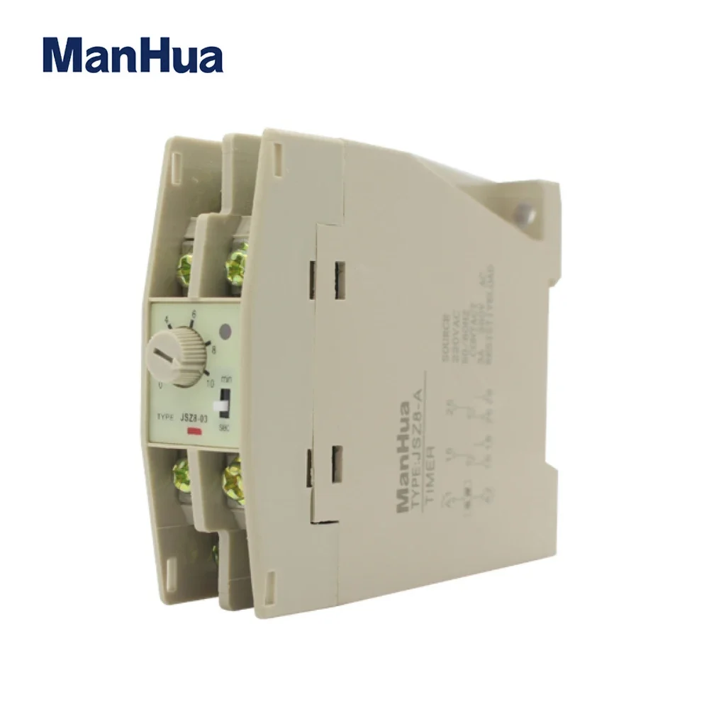 ManHua Innvative Time Switch High Quality Timer Relay 12VDC 3A ON Delay JSZ8-A Time Delay Switch