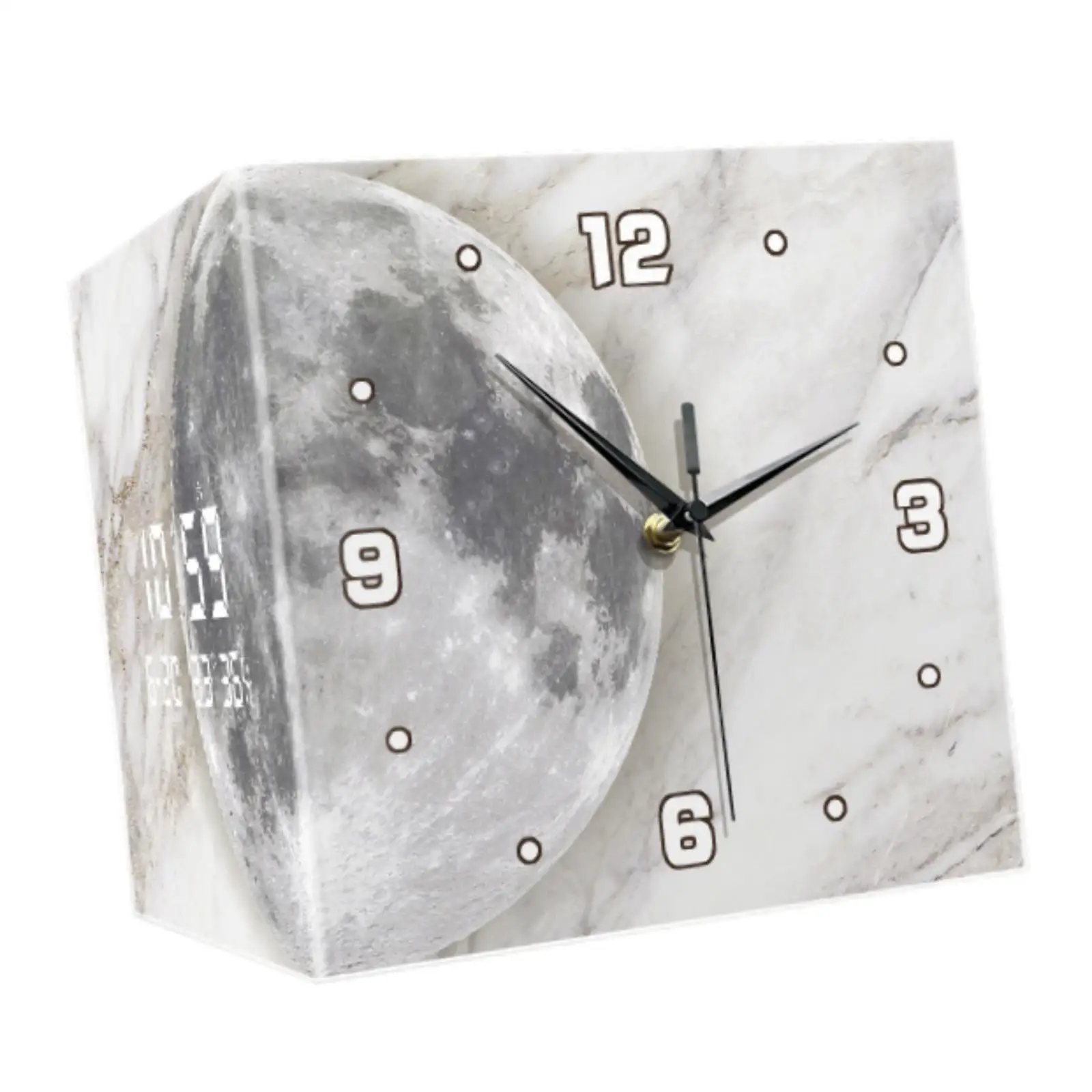 Silent Double Sided Corner Wall Clock Acrylic Modern Design Large Wall Mounted Clock for Farmhouse Dining Room
