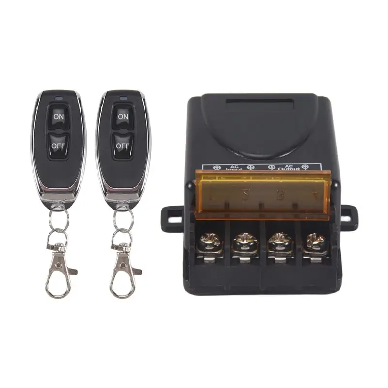

Premium-AC 220V 30A 1CH 433Mhz Wireless Remote Control Switch RF Relay Receiver + Off/On Transmitter For Electric Appliance Lamp
