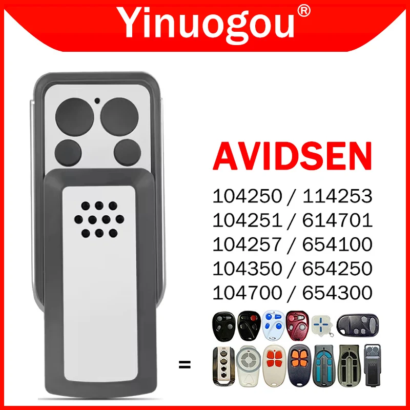 ​AVIDSEN 114253 104250 104251 104257 104350 614701 654100 654250 654300 433.92ガレージドアリモコンMHzハンド送信機