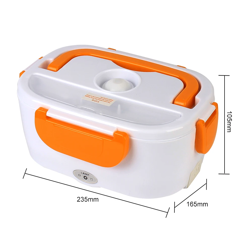 Electric Heated Lunch Box Fast Heating Food container Dinnerware 12V 220V EU Plug Travel Car Work Heating Bento Box Food Warmer