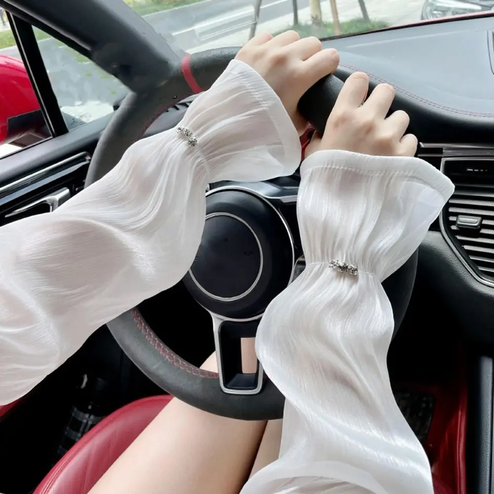 Mesh Driving Gloves Cycling Gloves Anti-UV Sunscreen Sleeve Sun Protection Cover Lace Arm Warmers Ice Silk Sleeves