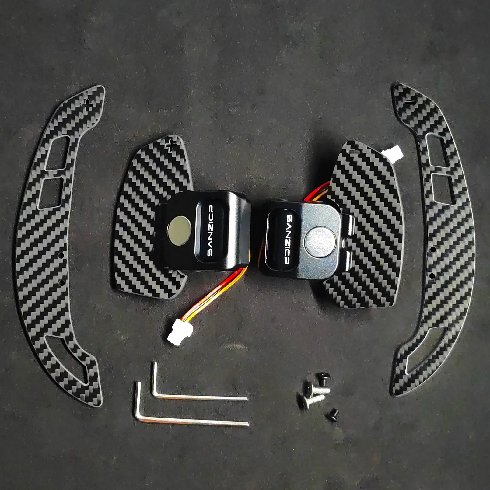 

Fit for Audi C8 A6 A7 S6 S7 RS6 RS7 Steering Wheel Shift Paddle Magnetic Carbon Fiber Paddle Shifter Extensions