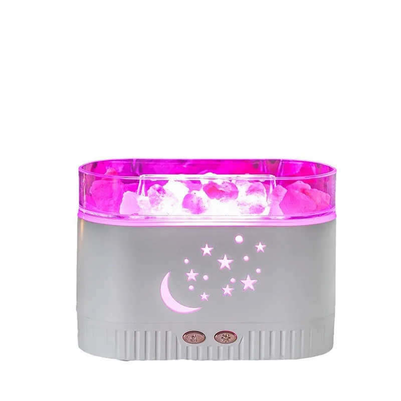 

2025 new creative crystal salt aromatherapy machine colorful night light silent humidifier household automatic fragrance