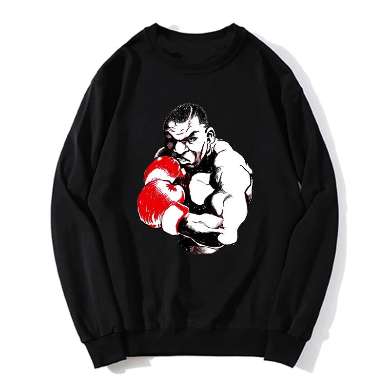 Mike Tyson Boxing Retro Boxing Hoodie Funny Retro Sweatshirt Men Gift Cotton Unisex Sweater Clothing Harajuku Streetwear