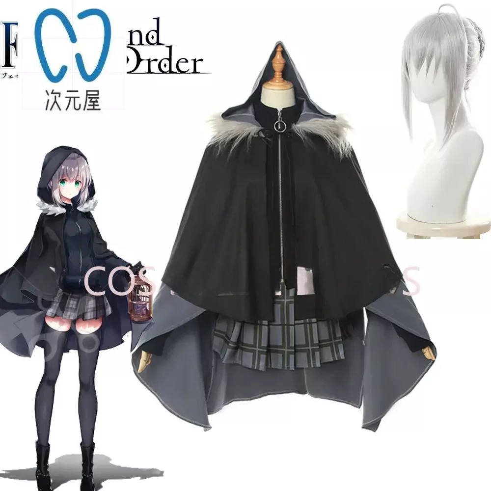 

Anime FGO Fate Grand Order Gray Cosplay Costume Uniform Cloack Full Set Clothes New Halloween Costumes