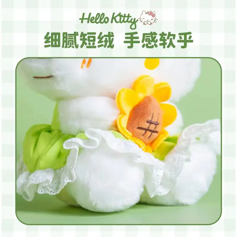Anime Sanrio Hello Kitty Sunflower Series Stuffed Toys Cute Plush Toys Kawaii Dolls Plushies Birthday Gift For Kids Girlfriend